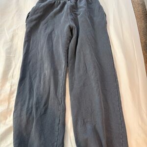 Brandy Melville Charcoal Gray Wide-Leg Pants